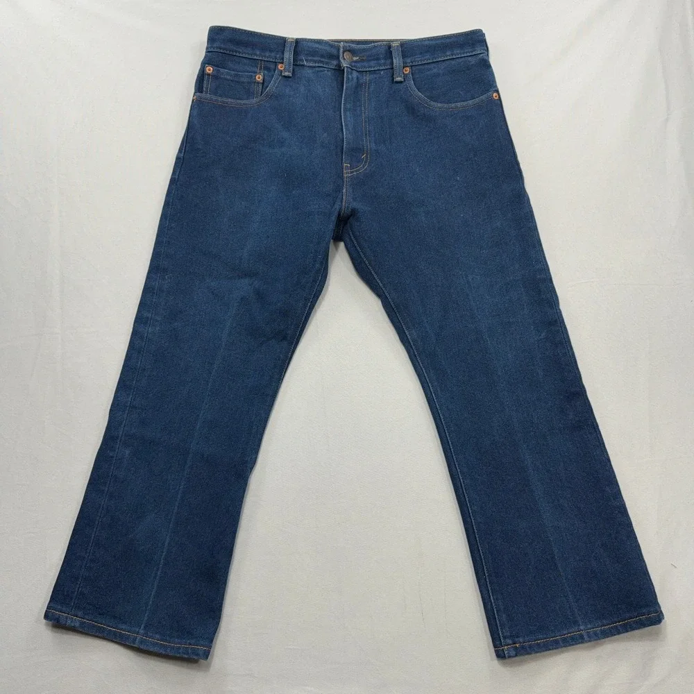 Levis Jeans 517 Bootcut Dark Wash Denim Mens 33x27 2 Pairs